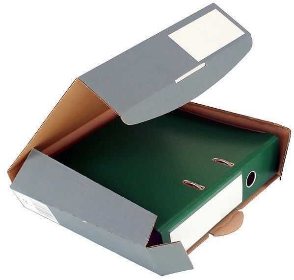 Ordnerverpackung wiederverschließbar anthrazit 320 x 288 x 80 mm (DIN A4)