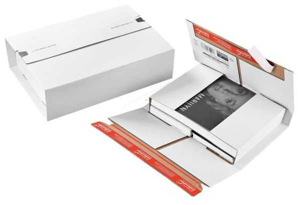 Versandverpackung weiß 305 x 230 x 0-92 mm (DIN A4)