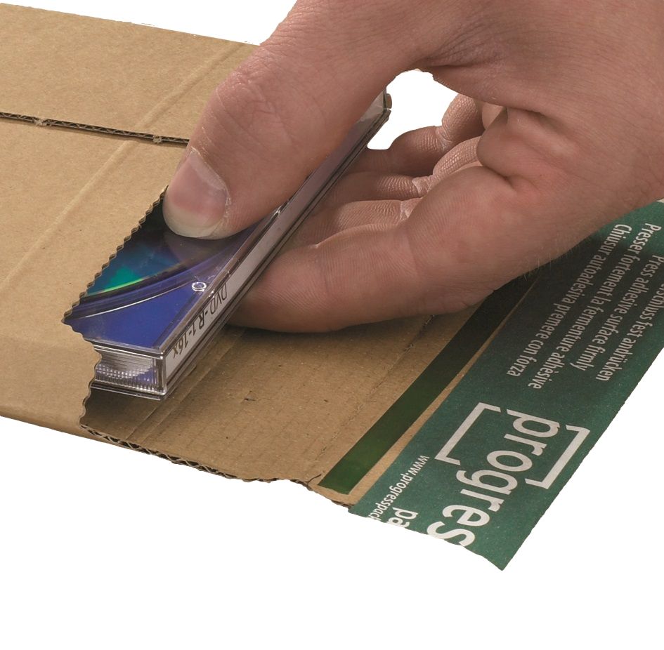 Versandtasche "Premium" Wellpappe, braun 145 x 190 x 0-25 mm (1-2 CDs)