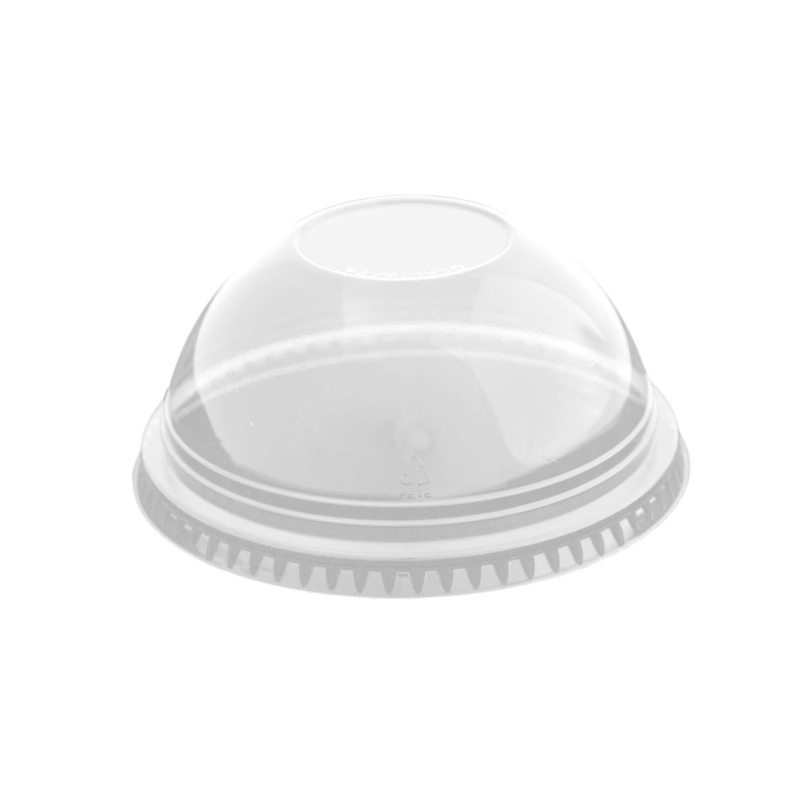 transparenter Domdeckel für Smoothie Clear Cups (Ø 95 mm) ohne Rundloch