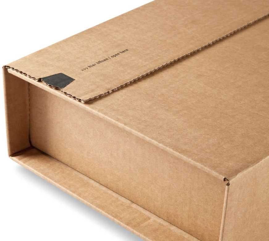 Wickelverpackung braun 147 x 126 x 0-55 mm (CD)