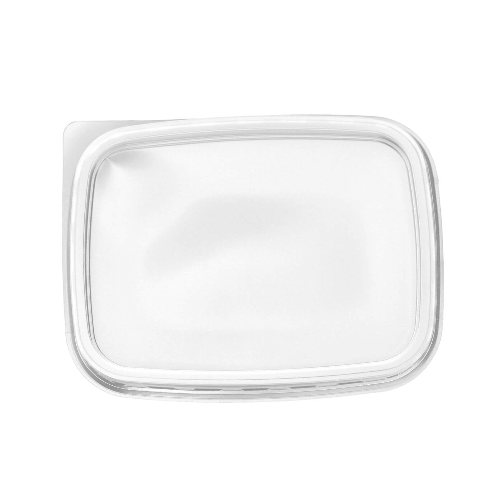 Transparenter Deckel für Feinkostbecher 108 x 82 mm (PP) Transparenter Deckel für Feinkostbecher 108 x 82 mm (PP)