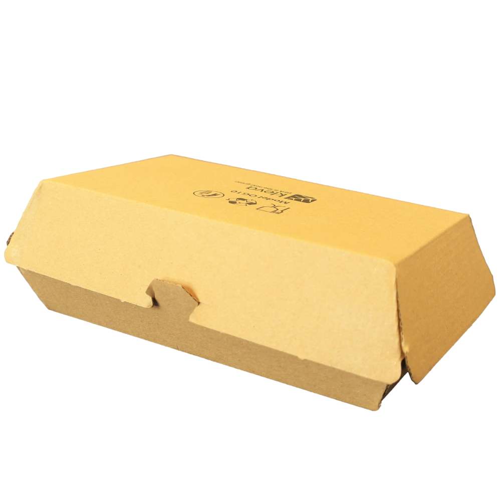 Lunch-Box aus Kraftkarton, 190 x 110 x 75 mm