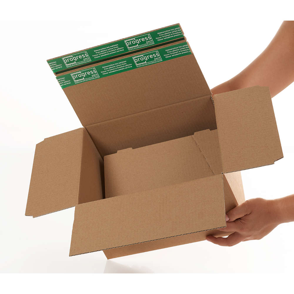 Blitzbodenkarton "Premium“ SK, HR, braun 165 x 120 x 70 - 100 mm (DIN C6)