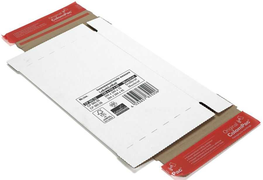 Versandkarton portooptimiert, weiß 139 x 216 x 29 mm (Maxibrief) Versandkarton portooptimiert, weiß 139 x 216 x 29 mm (Maxibrief)