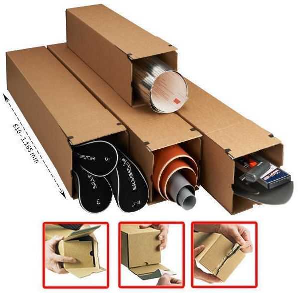 Versandhülsen eckig "Premium longBox XL" 1.005 x 190 x 190 mm (DIN B0)