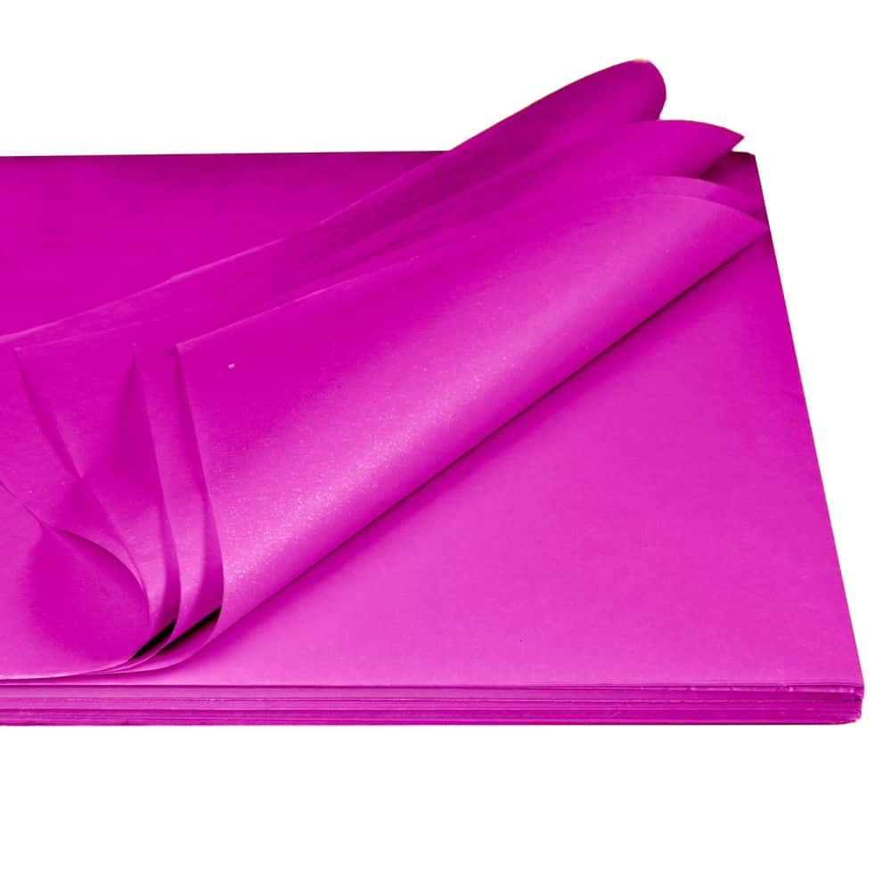 Seidenpapier Premium Bogenware beidseitig farbig 375 x 500 mm Magenta