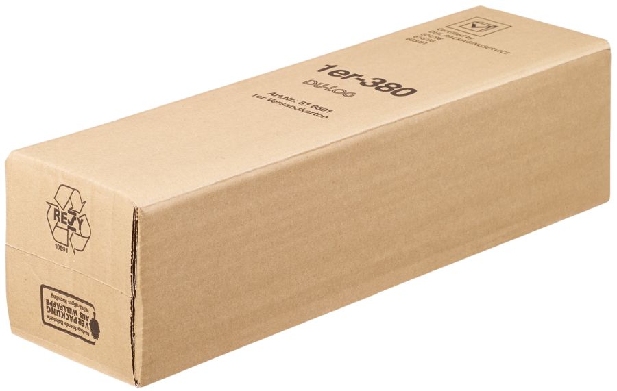 Versandkarton "DU-LOG®" (DHL/PTZ-geprüft) 1er Wein/Sekt - nur Umkarton