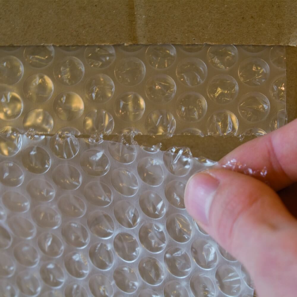 50 µ Luftpolsterfolie, 0,3 x 33 m im Spenderkarton