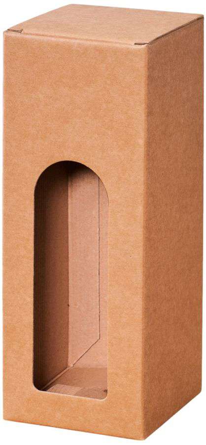 Geschenkbox Gin mit Fenster 1er Gin/Spirituosen braun Geschenkbox Gin mit Fenster 1er Gin/Spirituosen braun