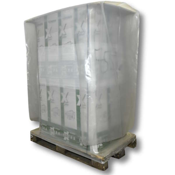 Schrumpfhauben LDPE transparent, biaxial schrumpfend 1300 + 1100 x 1600 x 0,100 mm