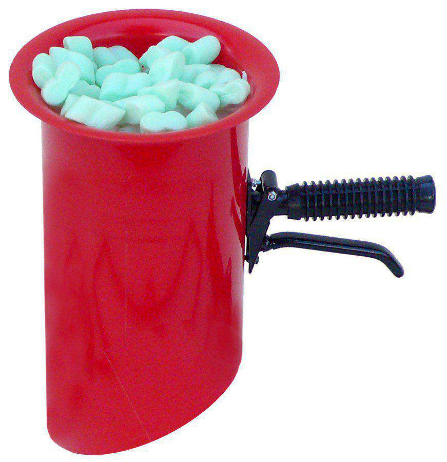 Abfülltrichter mit abgeschrägtem Auslauf, rot, inkl. Zubehör