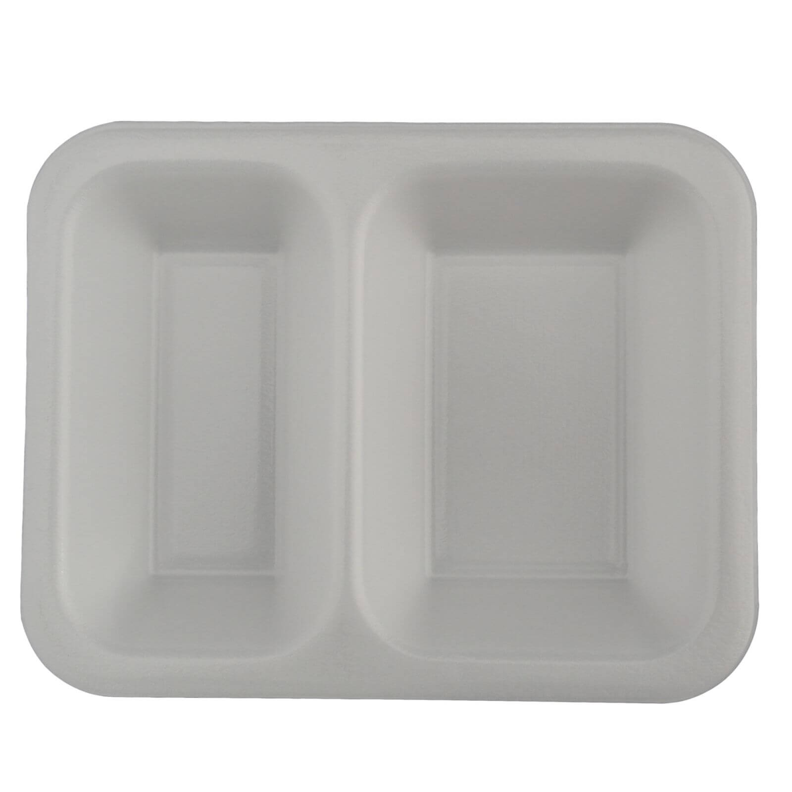 Thermo-Siegelschale XPS weiß, 234 x 184 x 40 mm 2-geteilt (750 ml) #622