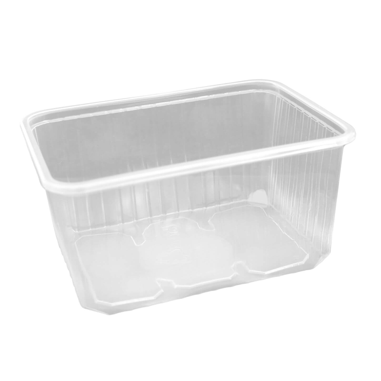 transparenter mikrowellengeeignete Feinkostbecher PP 1500 ml (180 x 133 x 87 mm)