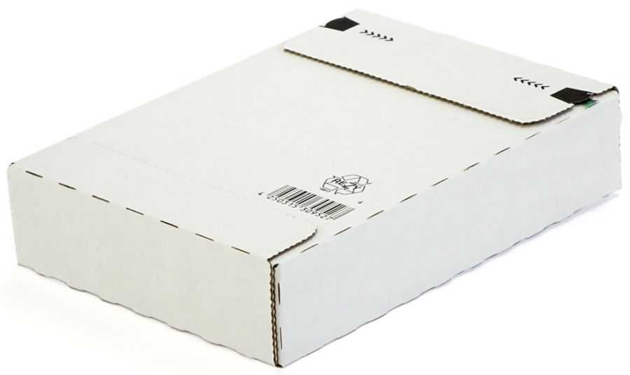 Versandtasche "Premium" portooptimiert, Wellpappe, weiß 215 x 155 x 45 mm (DIN A5)