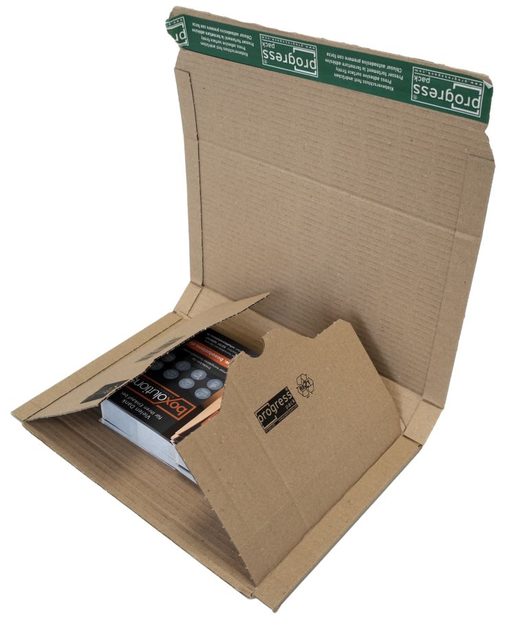 Buchverpackung "ECO" Wellpappe, braun 297 x 235 x 0-35 mm (DIN A4)