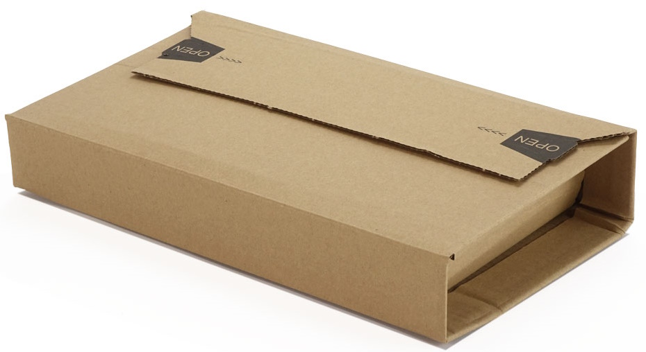 Buchverpackung Wellpappe braun 249 x 165 x 0-60 mm (DIN A5+)