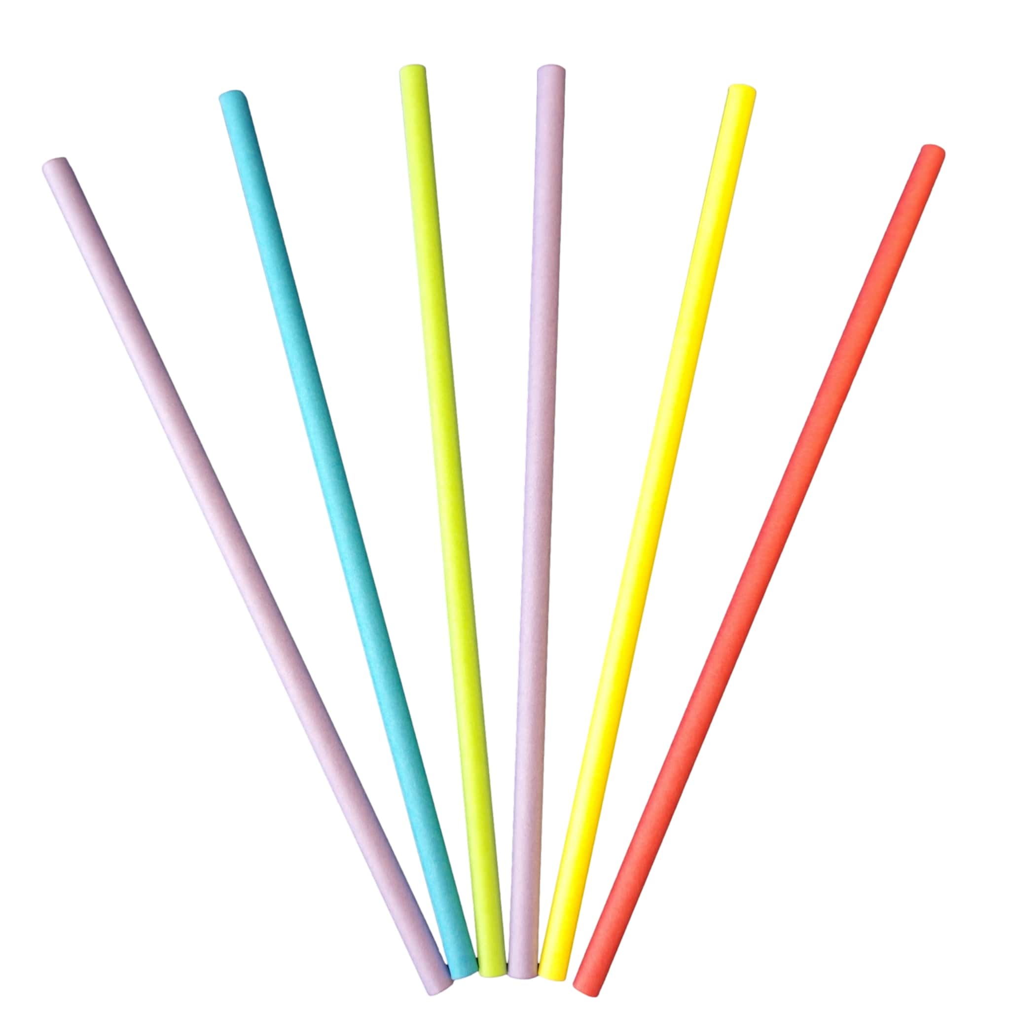 Papier-Strohhalme Ø 7 mm x 230 mm, bunt, 2-lagig
