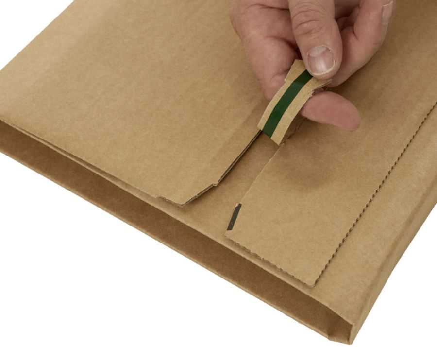 Versandverpackung "Premium Secure" Wellpappe, braun 230 x 165 x 0-70 mm (DIN C5)