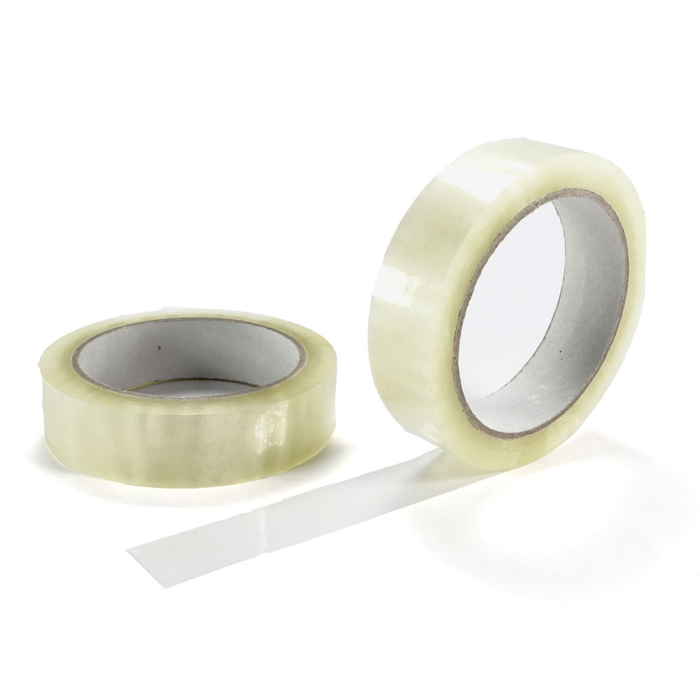BOPP- Klebeband leise abrollend transparent 25 mm x 66 m , 28 µ
