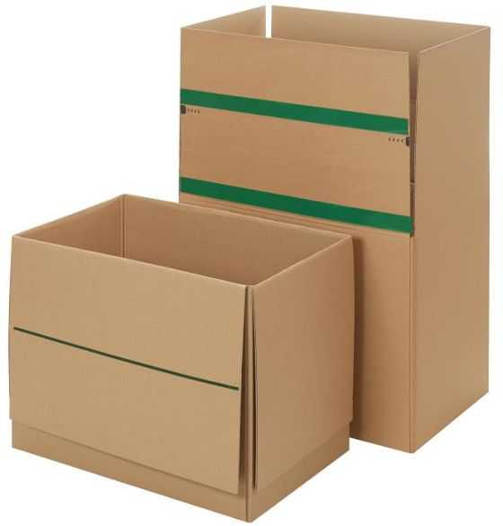 Versandkarton "Premium SuperFlap" mit Steckboden, 2-wellig 574 x 379 x 430 mm