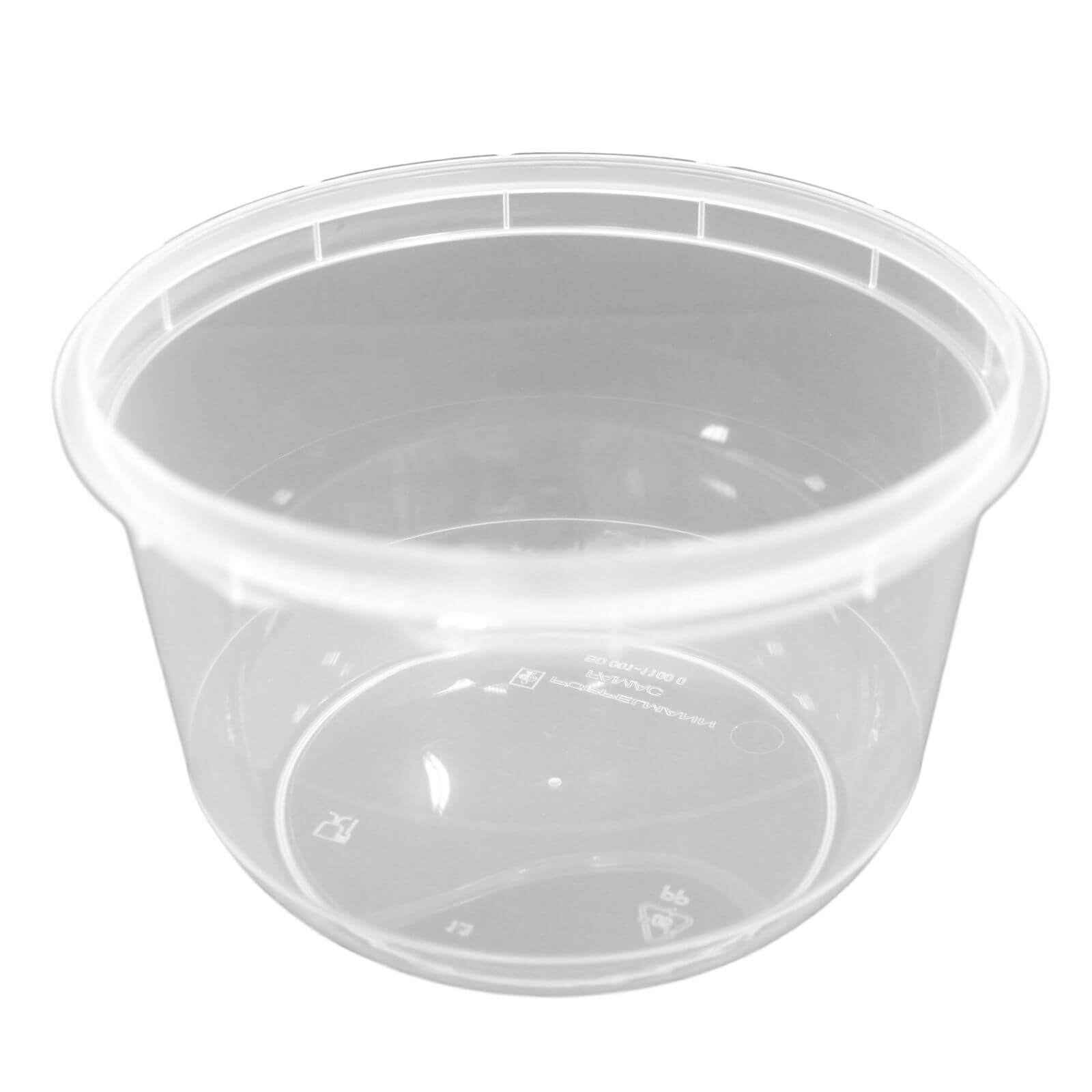 transparenter Originalitätsverschlussbecher rund PP 1000 ml (Ø 150 mm)