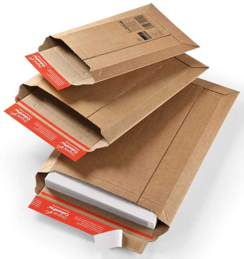 Versandtasche Wellpappe, braun 290 x 400 x 0-50 mm