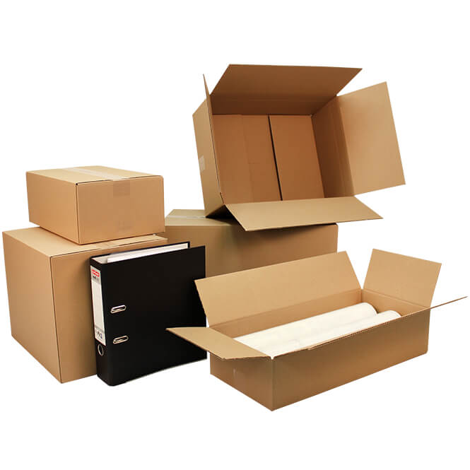 450 x 350 x 200 - 300 mm 1-welliger Karton