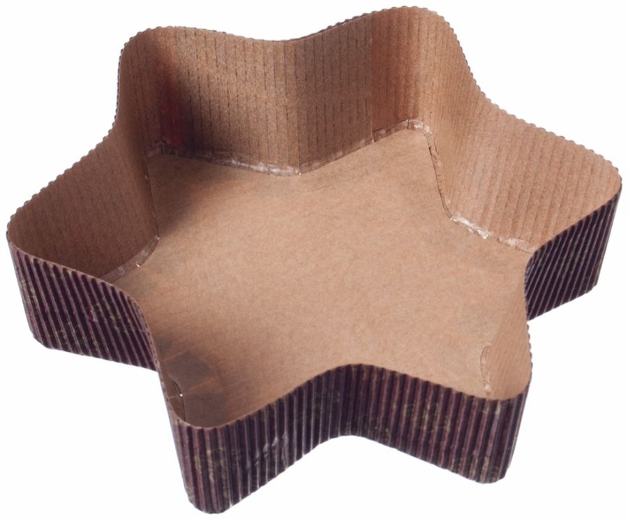 Einweg Backform Papier, süße Motive "kleiner Stern" Ø 130 mm x 35 mm Einweg Backform Papier, süße Motive "kleiner Stern" Ø 130 mm x 35 mm