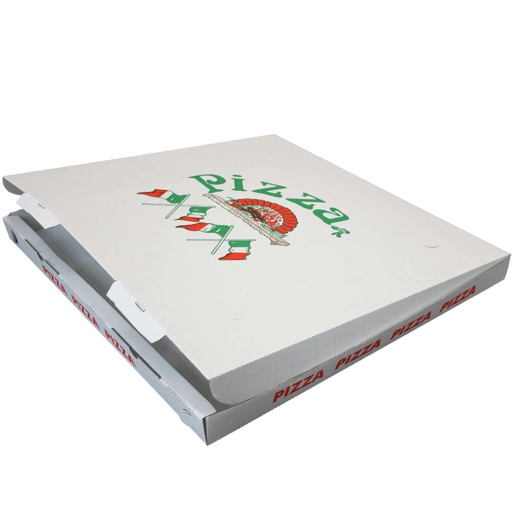 Weißer Pizzakarton (New York) 60 x 60 x 5 cm