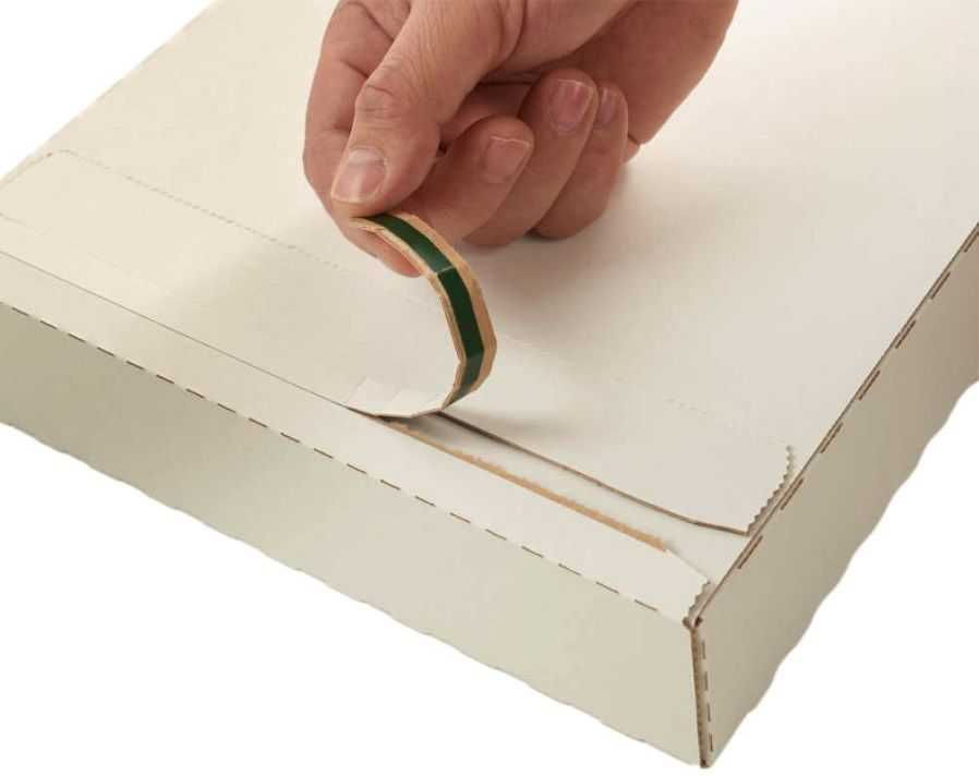 Versandtasche "Premium" portooptimiert, Wellpappe, weiß 345 x 245 x 45 mm (Maxibrief DIN A4)