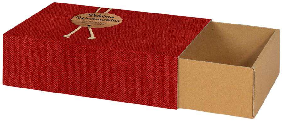 Geschenkbox Schuber "Schöne Weihnachten" 180 x 130 x 50 mm Geschenkbox Schuber "Schöne Weihnachten" 180 x 130 x 50 mm