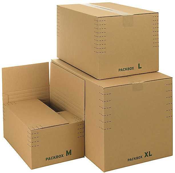 Versandkarton HR, Automatikboden, braun 390 x 290 x 100-240 mm