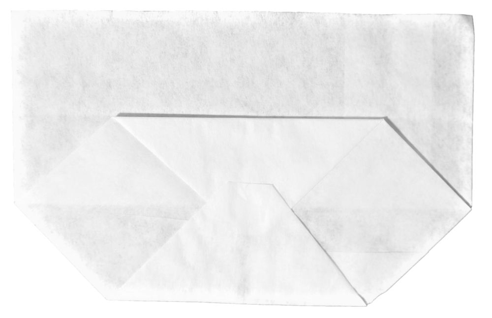 Snackbeutel Wrapbeutel weiß, fettdicht 10 x 6 + 4 cm