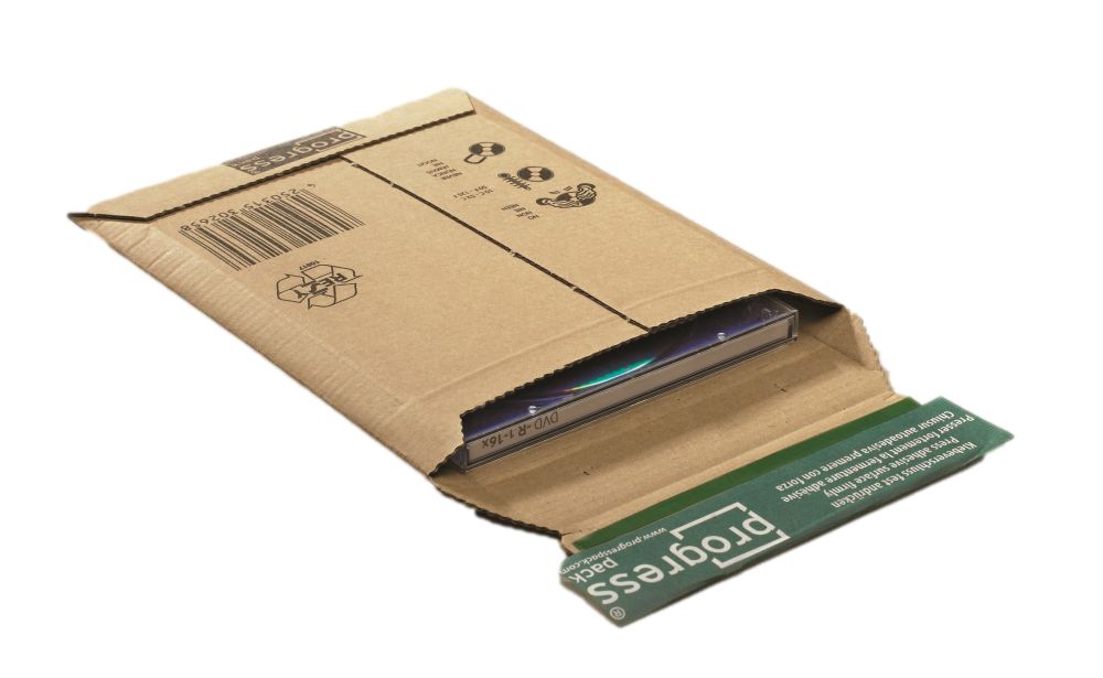 Versandtasche "Premium" Wellpappe, braun 145 x 190 x 0-25 mm (1-2 CDs)