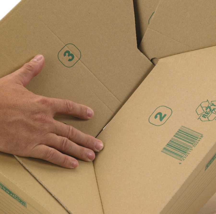 Transportbox mit Stülpdeckel "Premium", braun, 413 x 330 x 266 mm