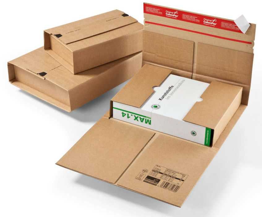 Versandverpackung Wellpappe, braun 430 x 310 x 0-90 mm (DIN A3)