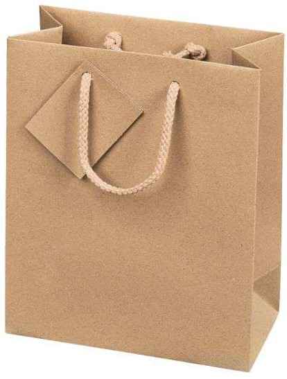 Tragetasche Kraftpapier Natur 1er Bocksbeutel