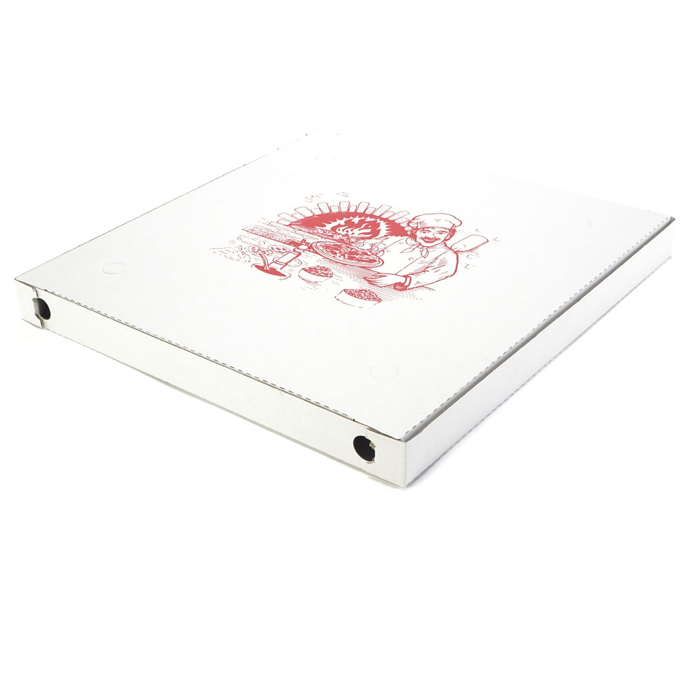 Weißer Pizzakarton (Familia) 50 x 50 x 5 cm