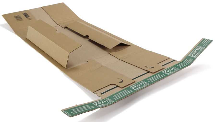 Versandverpackung "Premium Security Flap" 2-wellig, braun 320 x 320 x 0-55 mm (LP)