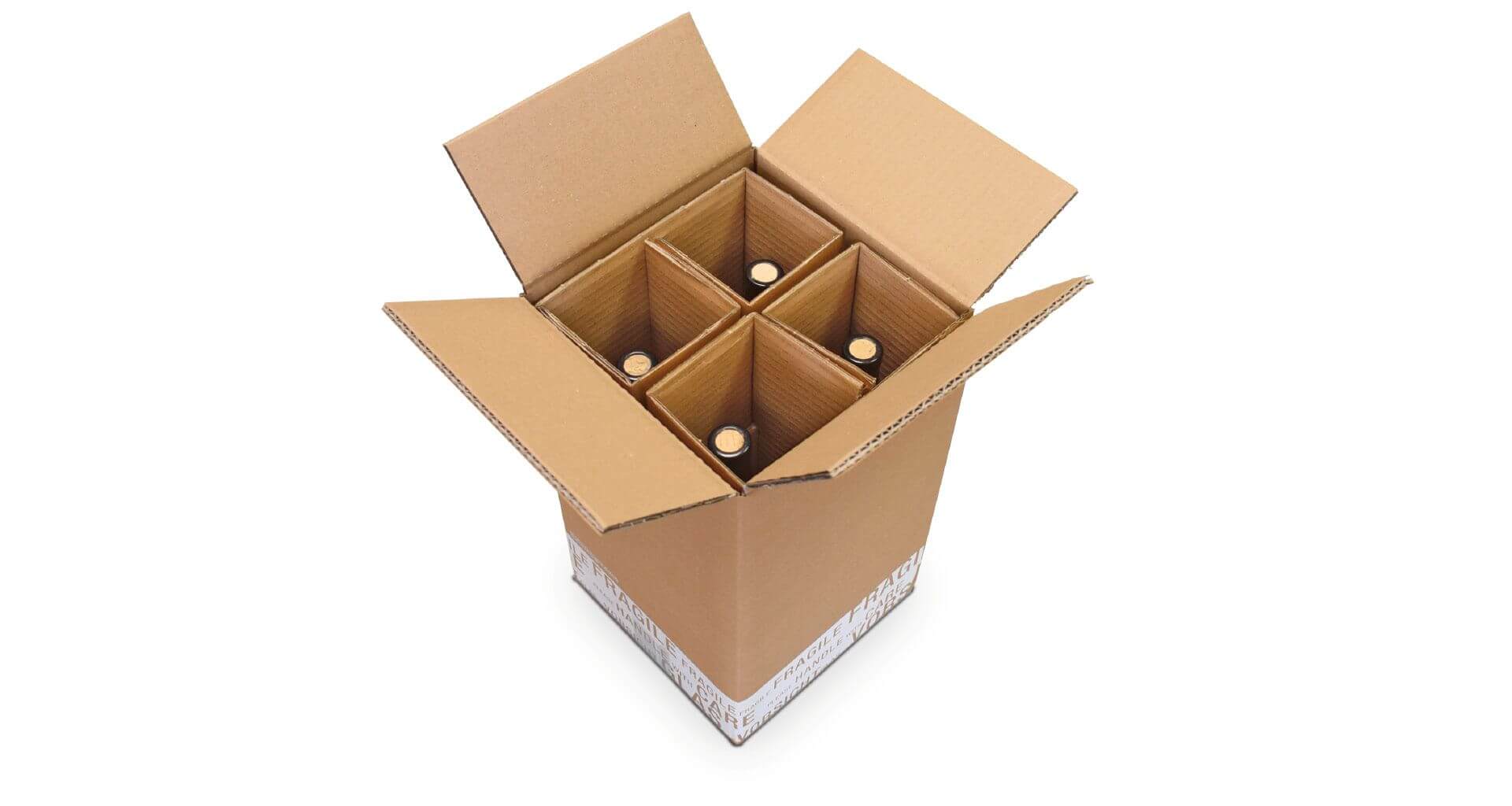 Weinversandverpackung 4er Set