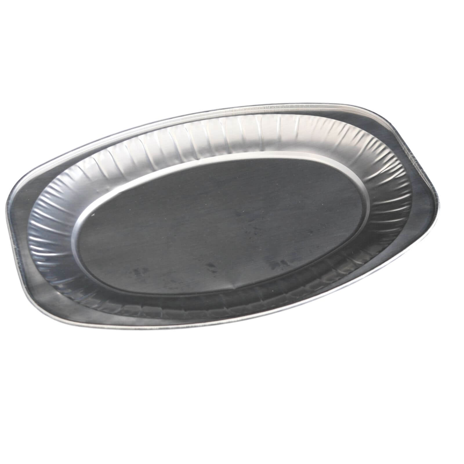 Ovale Alu-Servierplatte 545 x 360 mm