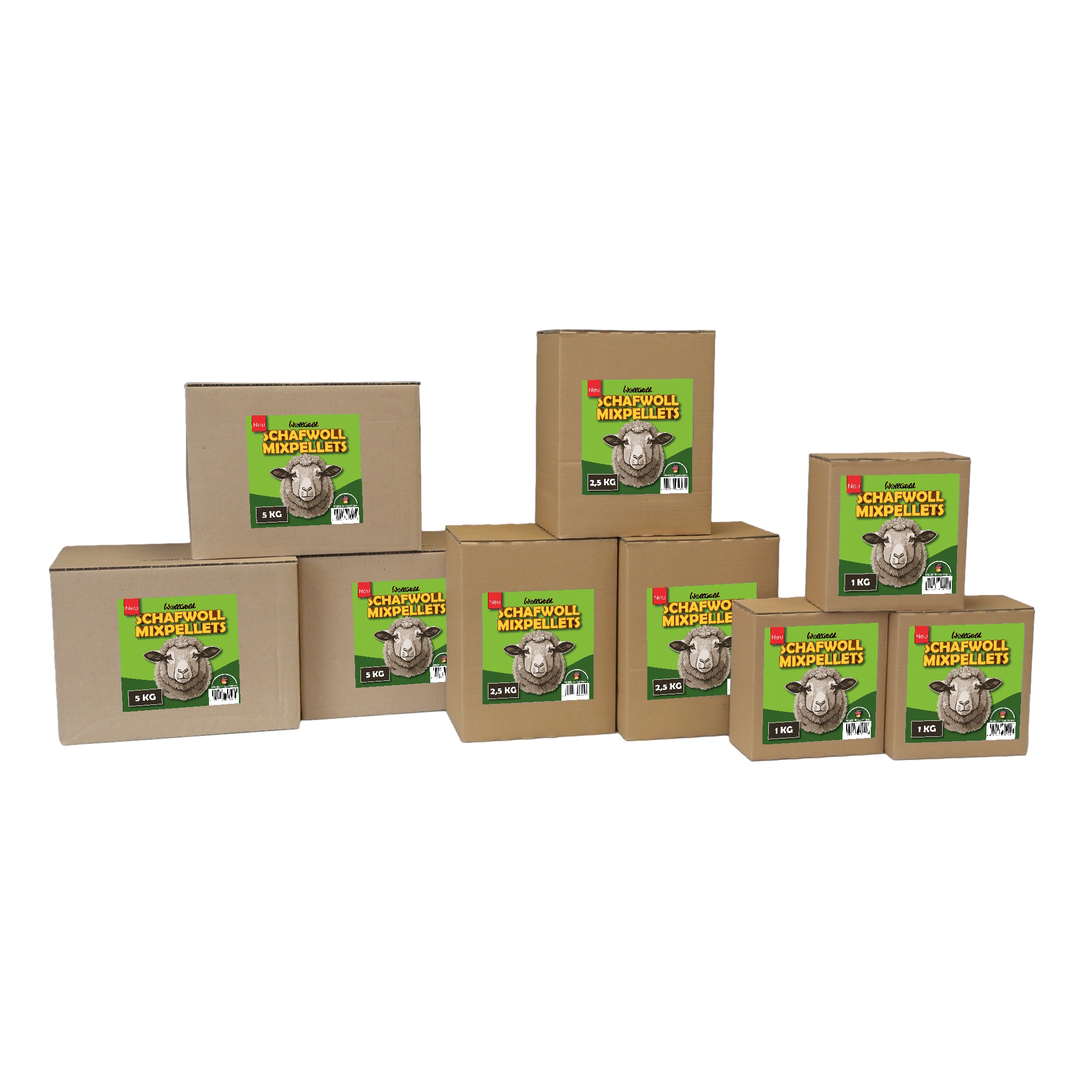 WollGold Schafwoll Mixpellets Dünger 10 kg