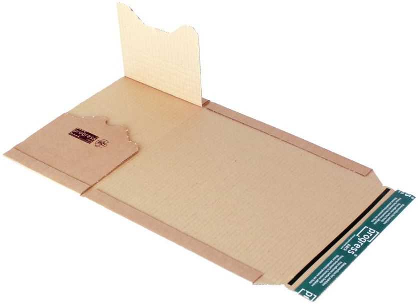 Buchverpackung "Premium" Wellpappe, braun 249 x 165 x 0-60 mm (DIN A5+)