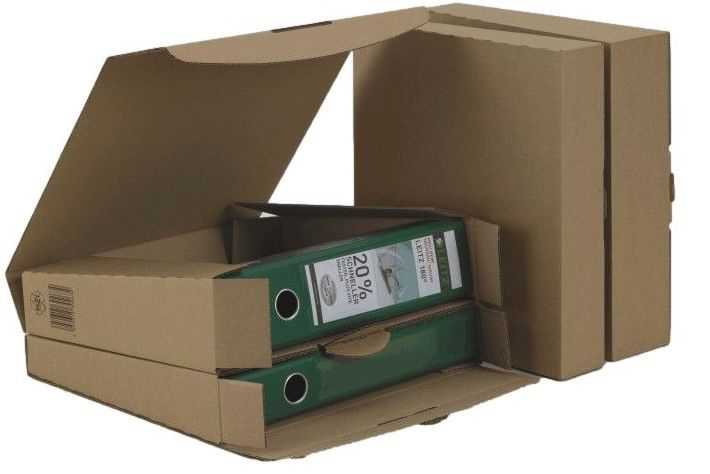 Ordnerverpackung wiederverschließbar braun 320 x 288 x 80 mm (DIN A4)