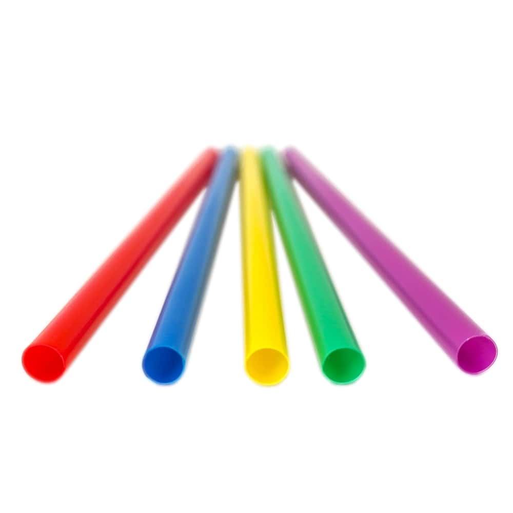 Strohhalm Mehrweg Jumbo Ø 8 x 240 mm einfarbig bunt