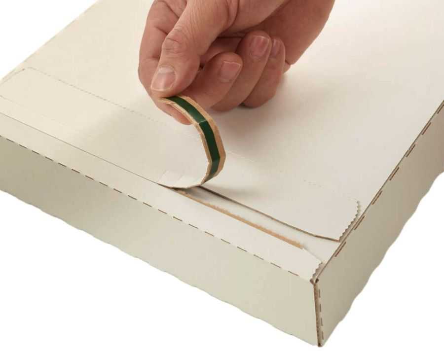 Versandtasche "Premium" portooptimiert, Wellpappe, weiß 215 x 155 x 15 mm (DIN A5)