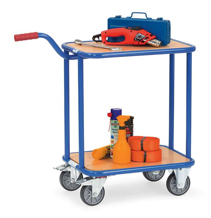 Fetra Transportwagen Griffroller, 2 Böden Holz