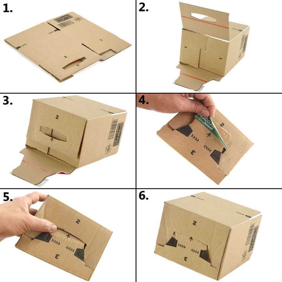 Versandkarton "Premium" mit Steckboden 390 x 290 x 250-160 mm