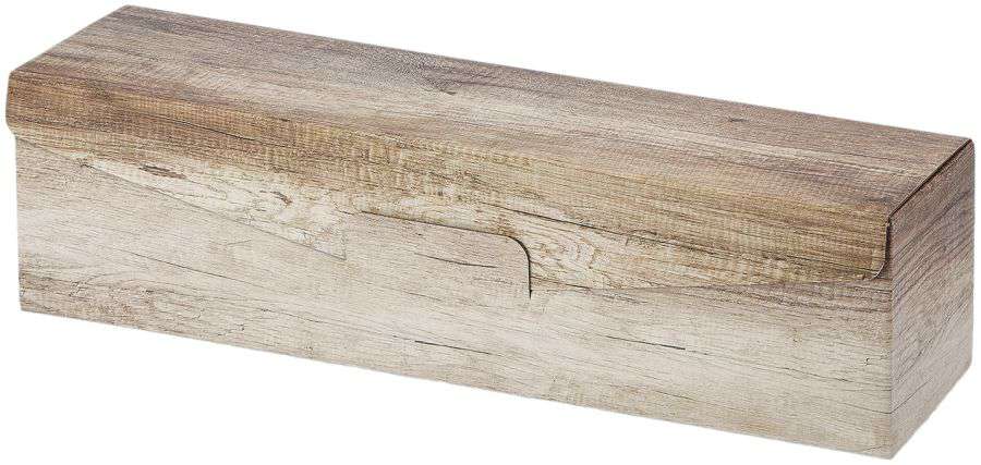 Geschenkbox "helles Holz" 1er Wein/Sekt
